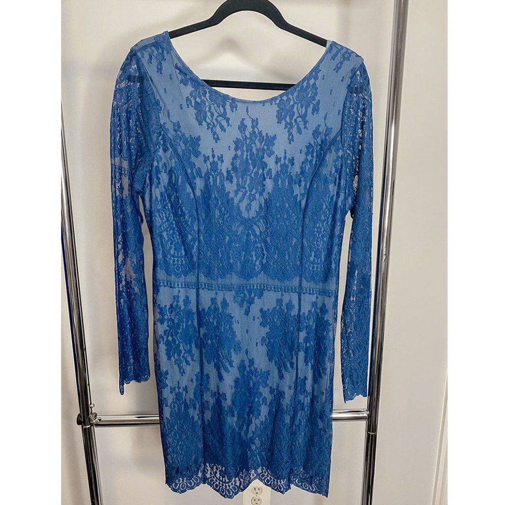 Blue Lace Formal Dress (Free People)